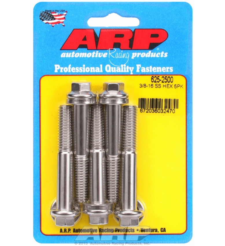 ARP Hardware - 3/8-16 x 2.500 hex 7/16 wrenching SS bolts