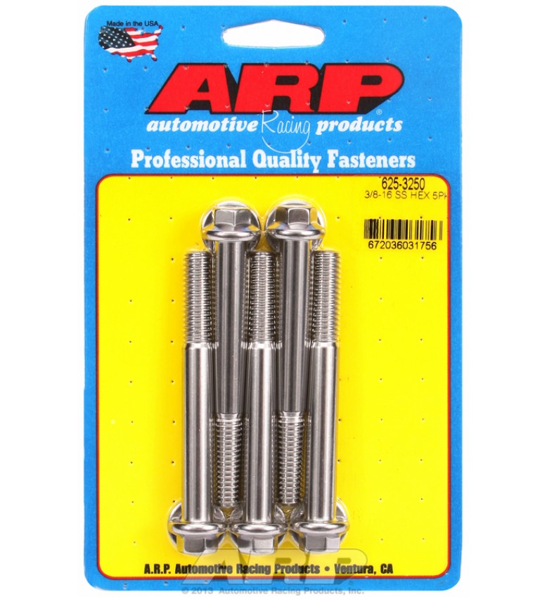 ARP Hardware - 3/8-16 x 3.250 hex 7/16 wrenching SS bolts