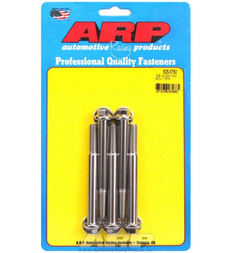 ARP Hardware - 3/8-16 x 3.750 hex 7/16 wrenching SS bolts