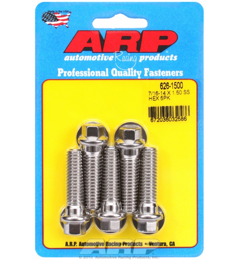 ARP Hardware - 7/16-14 X 1.500 hex SS bolts