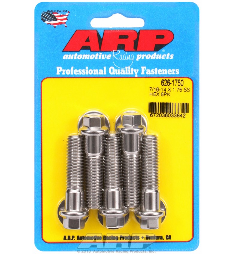 ARP Hardware - 7/16-14 X 1.750 hex SS bolts