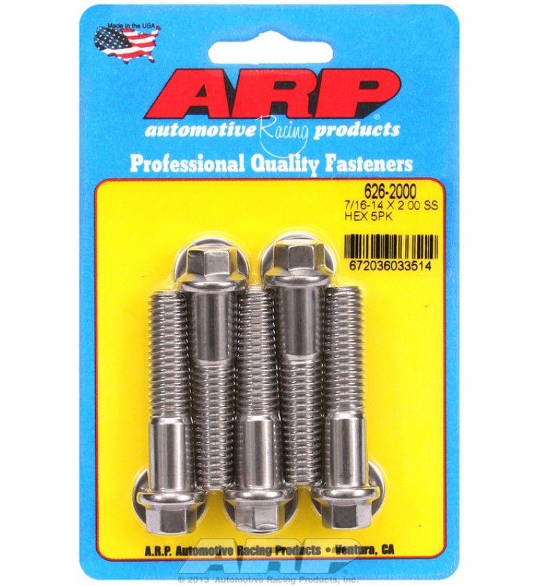 ARP Hardware - 7/16-14 X 2.000 hex SS bolts