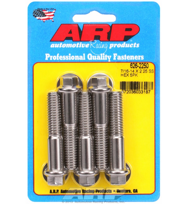 ARP Hardware - 7/16-14 X 2.250 hex SS bolts