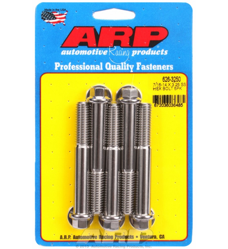 ARP Hardware - 7/16-14 X 3.250 hex SS bolts