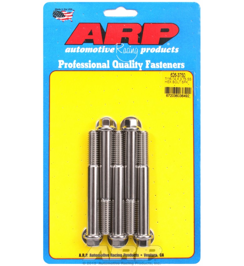 ARP Hardware - 7/16-14 X 3.750 hex SS bolts
