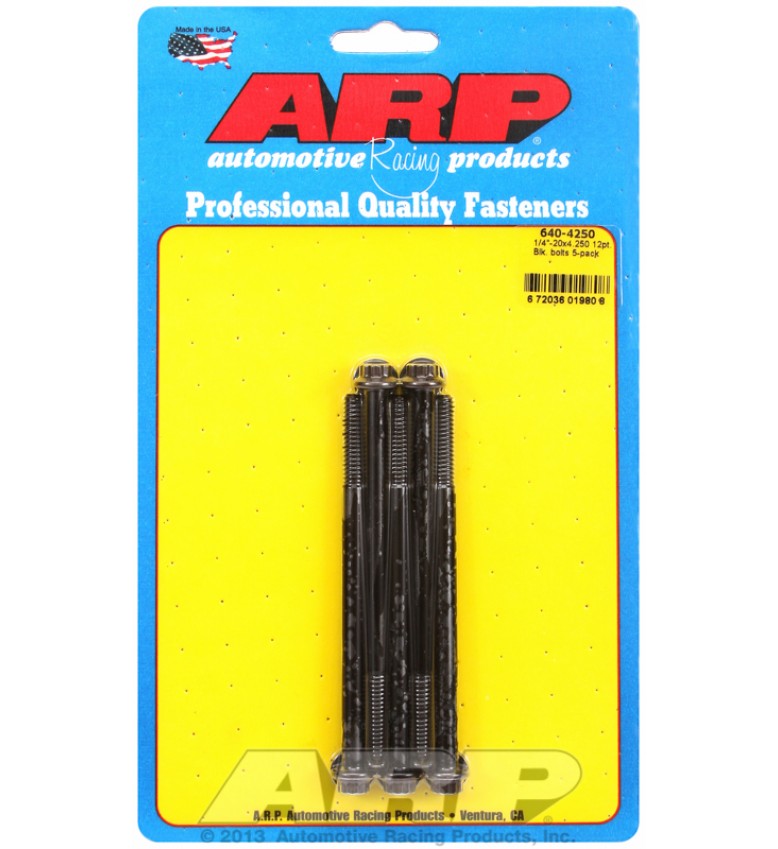 ARP Hardware - 1/4-20 x 4.250 12pt black oxide bolts