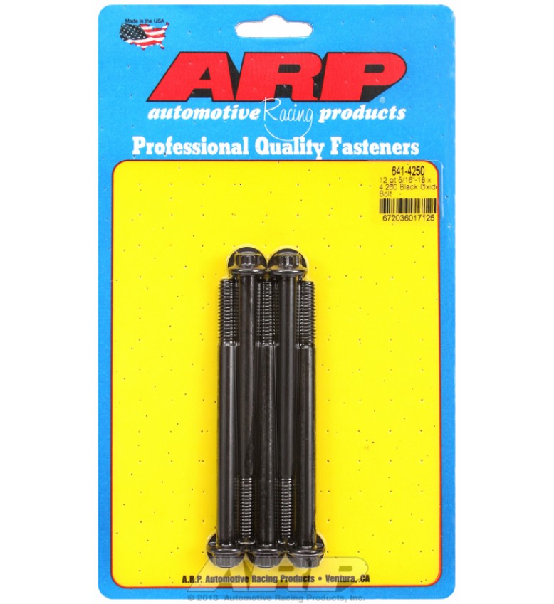 ARP Hardware - 5/16-18 x 4.250 12pt black oxide bolts