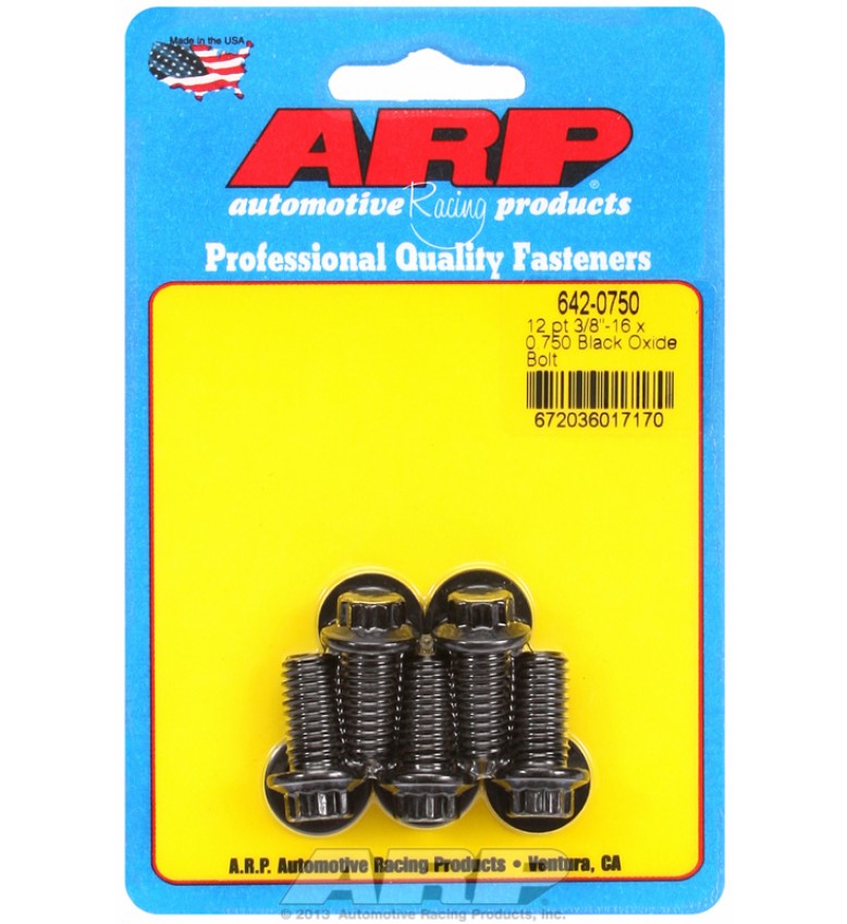 ARP Hardware - 3/8-16 x 0.750 12pt black oxide bolts