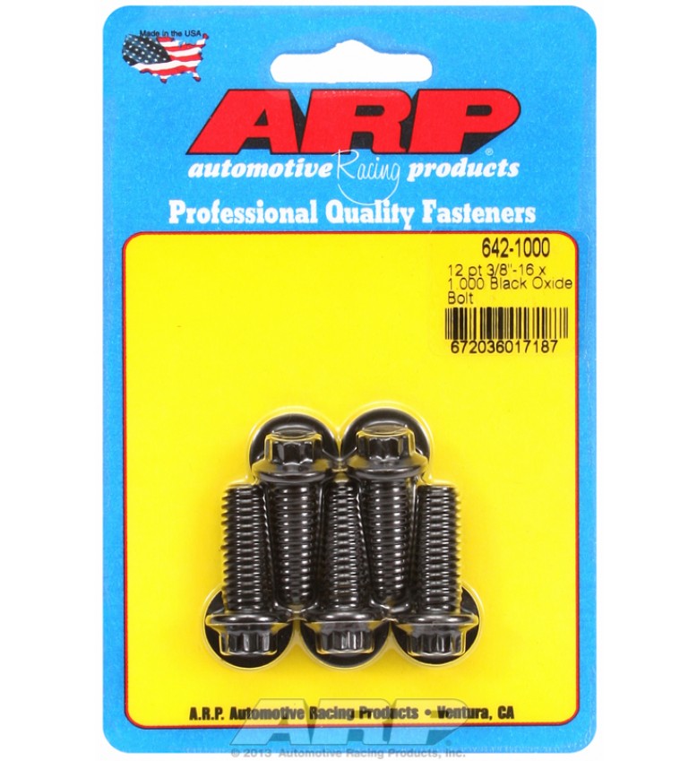 ARP Hardware - 3/8-16 x 1.000 12pt black oxide bolts