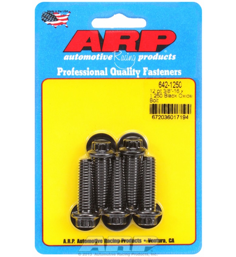 ARP Hardware - 3/8-16 x 1.250 12pt black oxide bolts