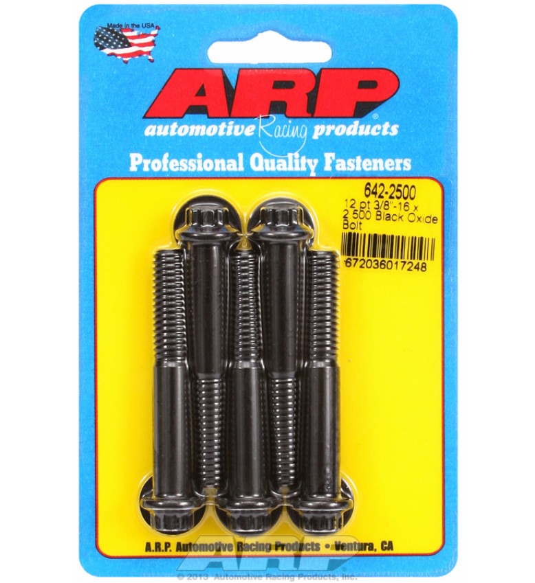 ARP Hardware - 3/8-16 x 2.500 12pt black oxide bolts