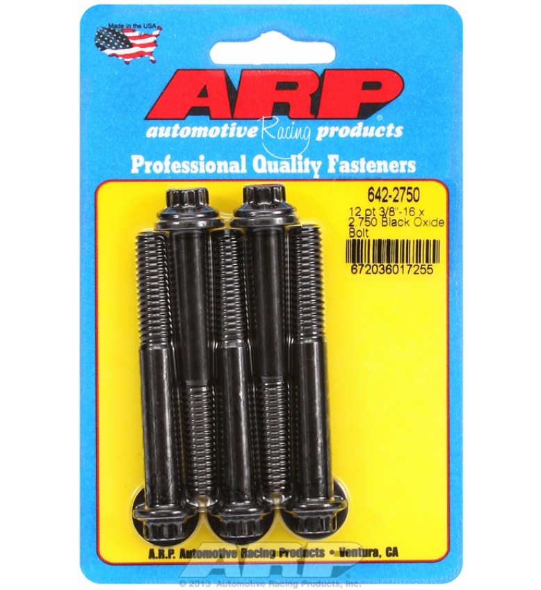 ARP Hardware - 3/8-16 x 2.750 12pt black oxide bolts