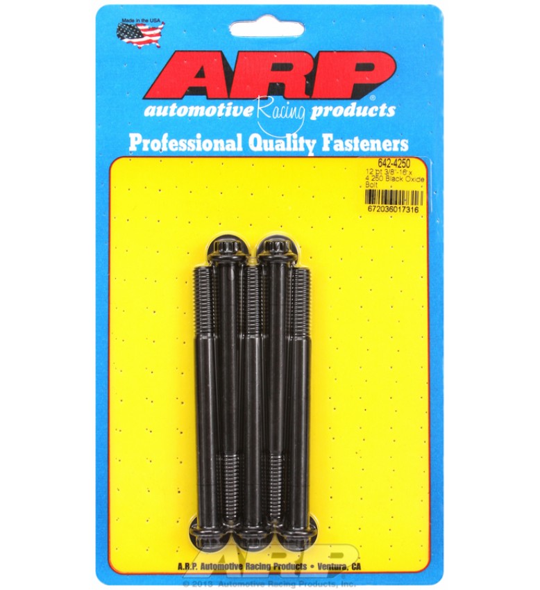 ARP Hardware - 3/8-16 x 4.250 12pt black oxide bolts