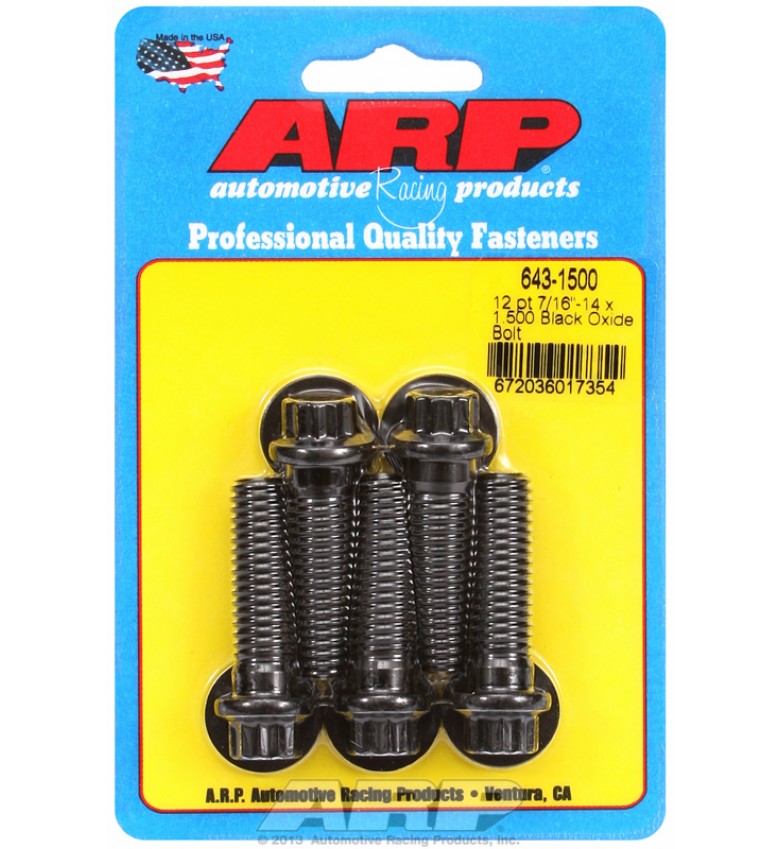 ARP Hardware - 7/16-14 x 1.500 12pt black oxide bolts