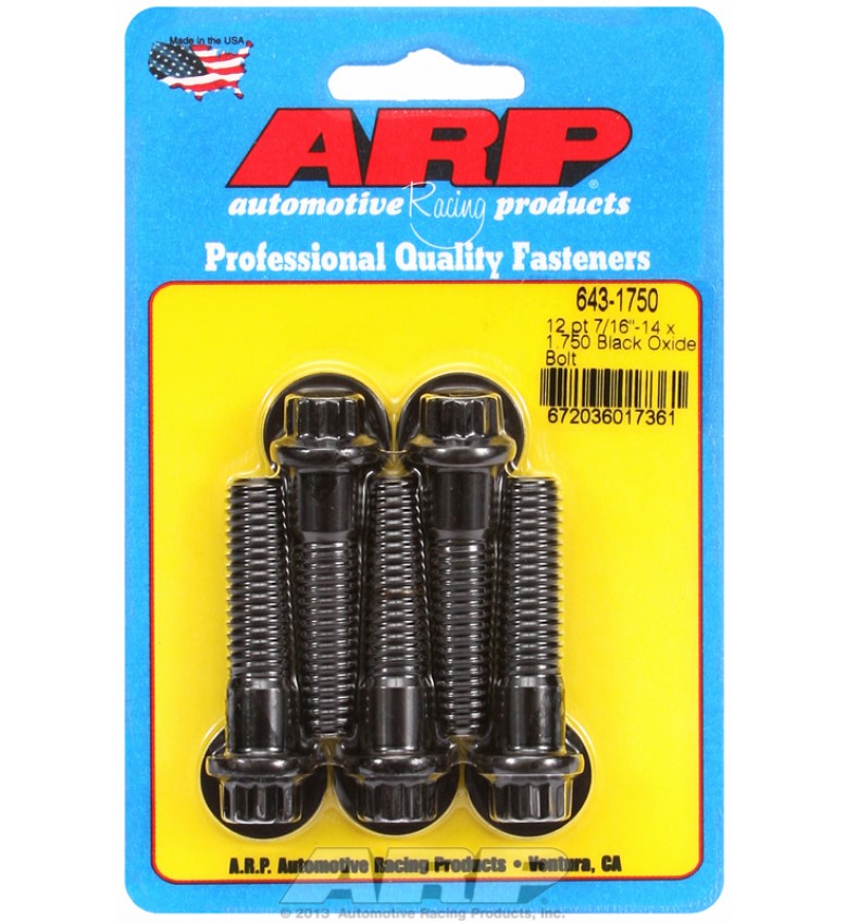 ARP Hardware - 7/16-14 x 1.750 12pt black oxide bolts