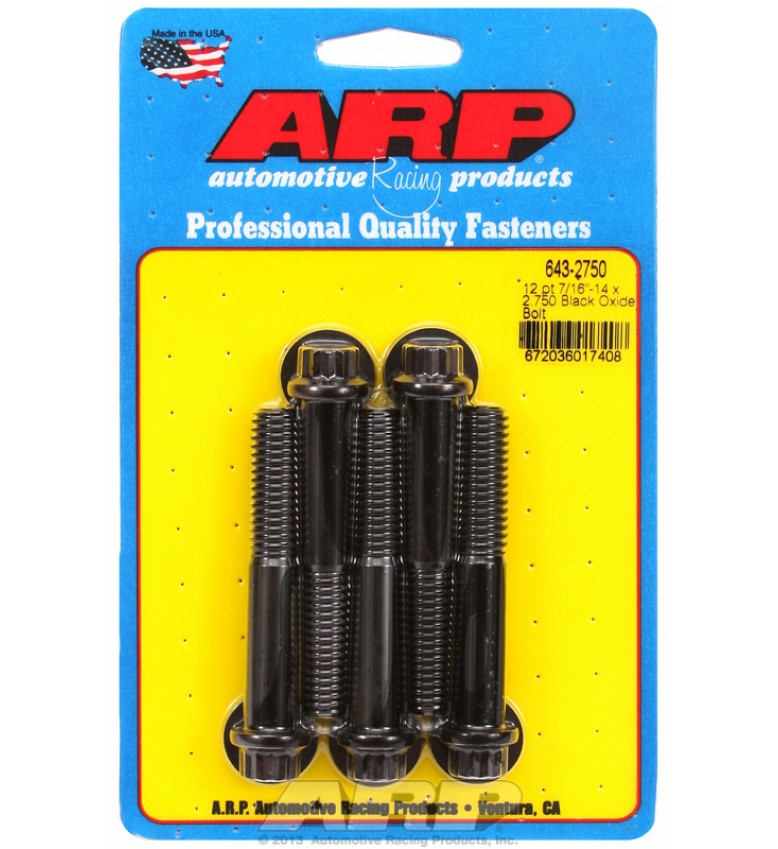 ARP Hardware - 7/16-14 x 2.750 12pt black oxide bolts