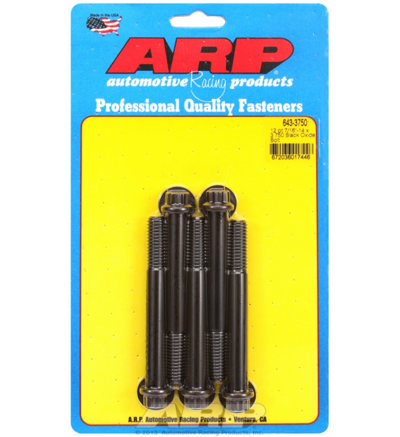 ARP Hardware - 7/16-14 x 3.750 12pt black oxide bolts