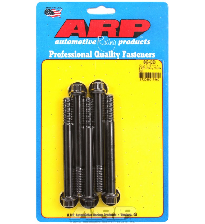 ARP Hardware - 7/16-14 x 4.250 12pt black oxide bolts