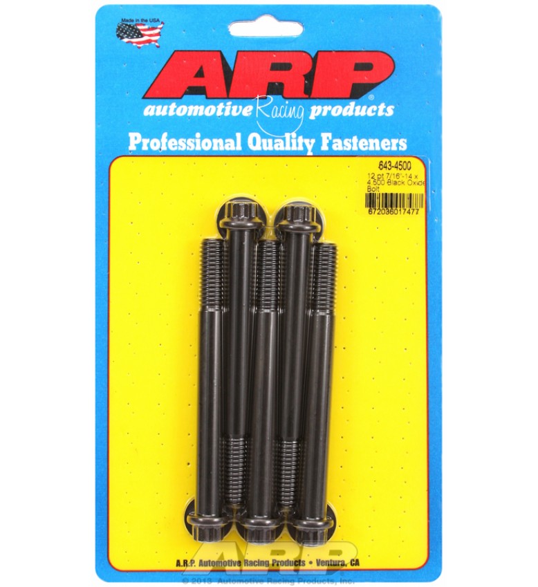ARP Hardware - 7/16-14 x 4.500 12pt black oxide bolts