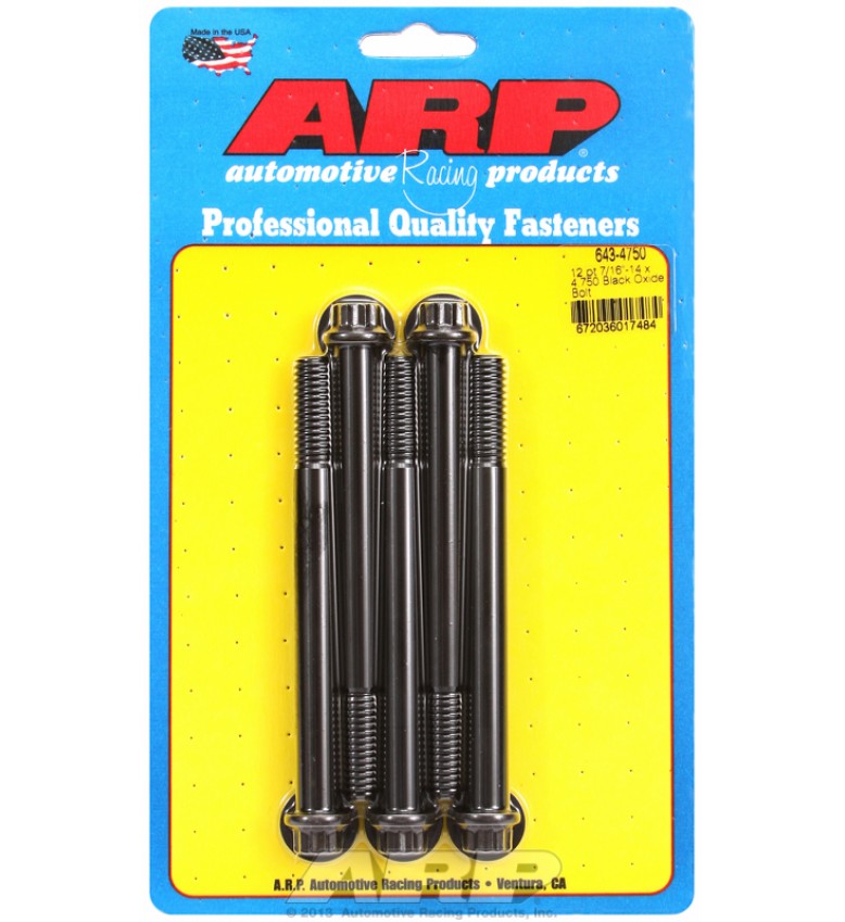 ARP Hardware - 7/16-14 x 4.750 12pt black oxide bolts