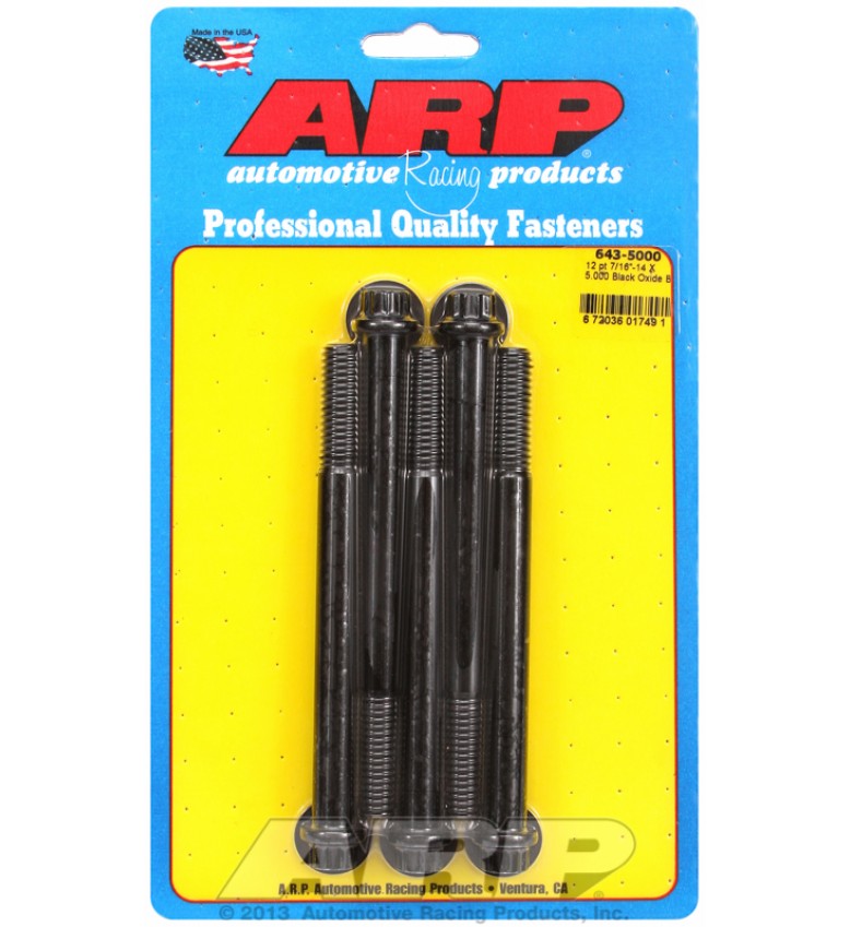 ARP Hardware - 7/16-14 x 5.000 12pt black oxide bolts