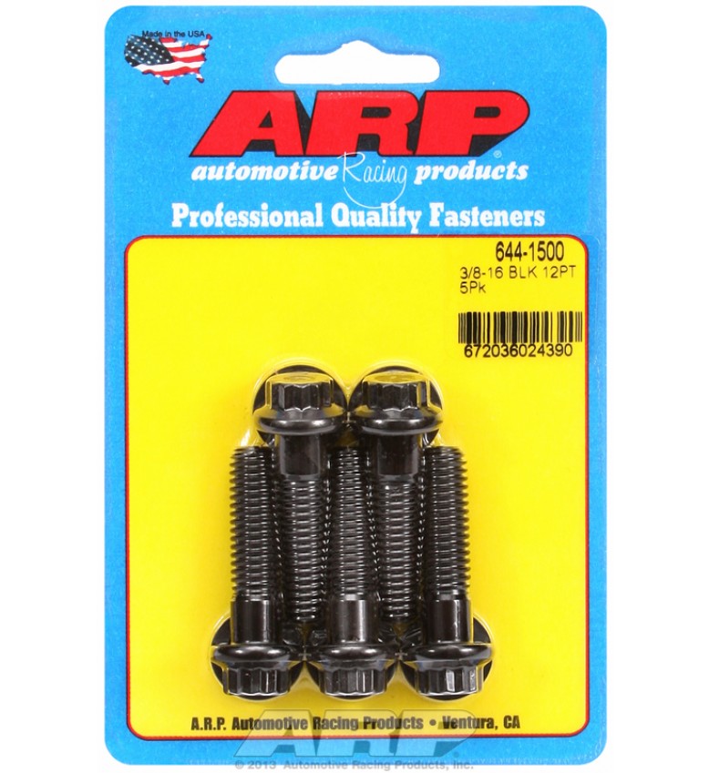 ARP Hardware - 3/8-16 x 1.500 12pt 7/16 wrenching black oxide bolts