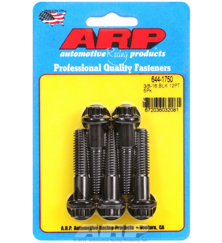 ARP Hardware - 3/8-16 x 1.750 12pt 7/16 wrenching black oxide bolts