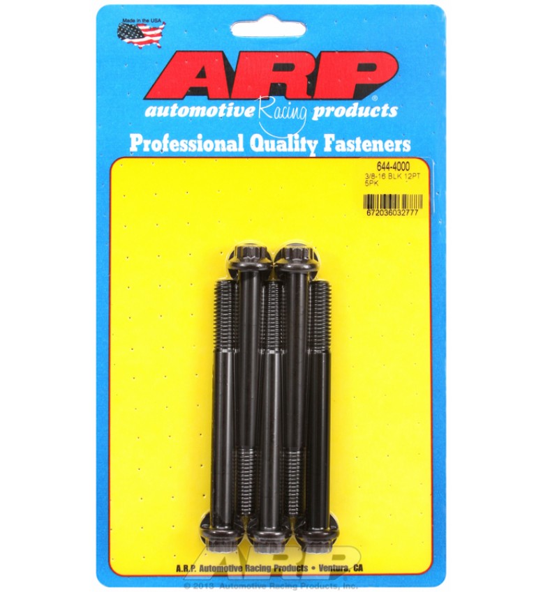ARP Hardware - 3/8-16 x 4.000 12pt 7/16 wrenching black oxide bolts