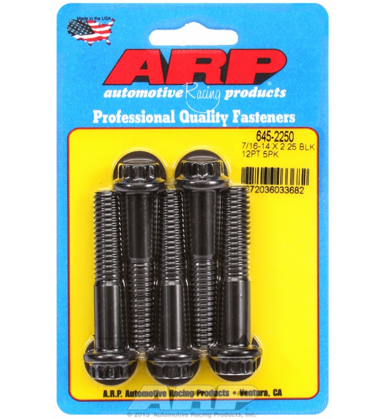 ARP Hardware - 7/16-14 X 2.250 12pt 1/2 wrenching black oxide bolts