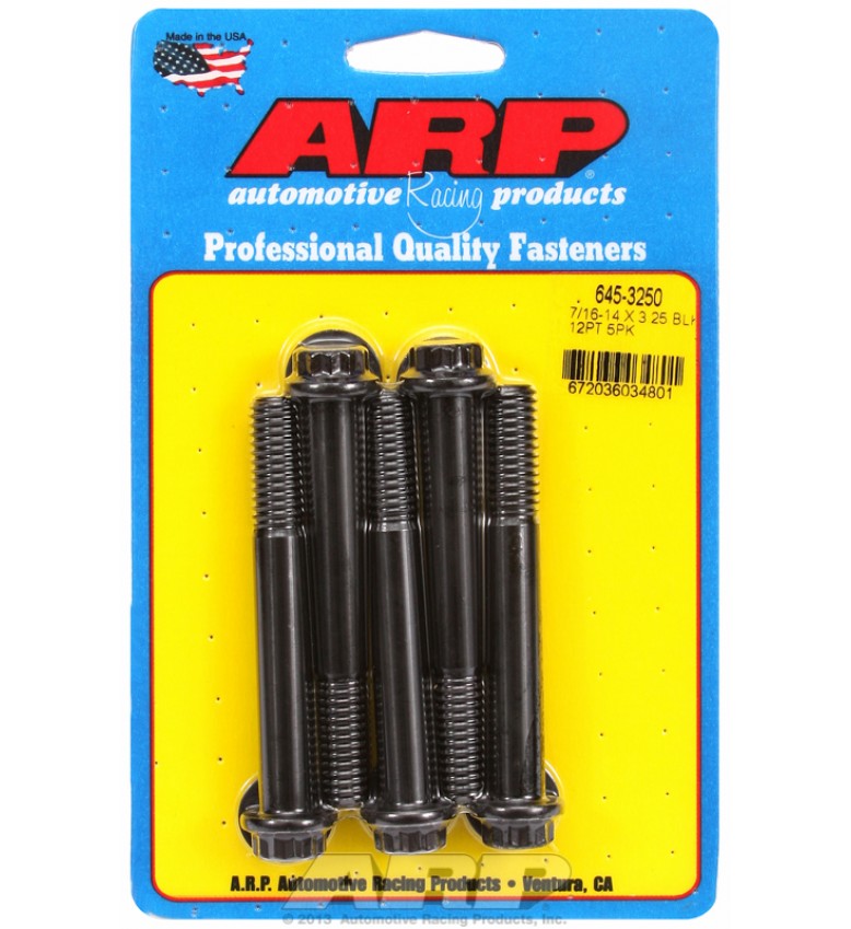 ARP Hardware - 7/16-14 X 3.250 12pt 1/2 wrenching black oxide bolts