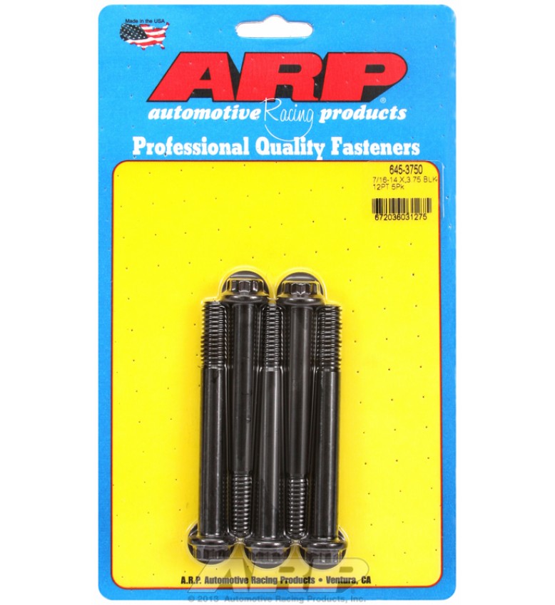 ARP Hardware - 7/16-14 X 3.750 12pt 1/2 wrenching black oxide bolts