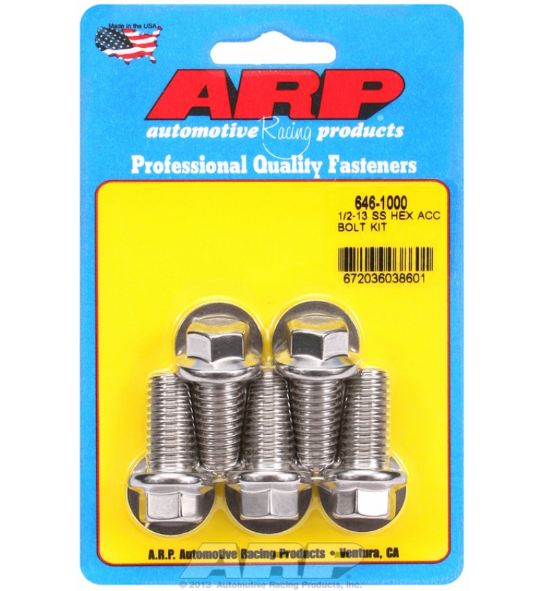 ARP Hardware - 1/2-13 X 1.000 hex SS bolts