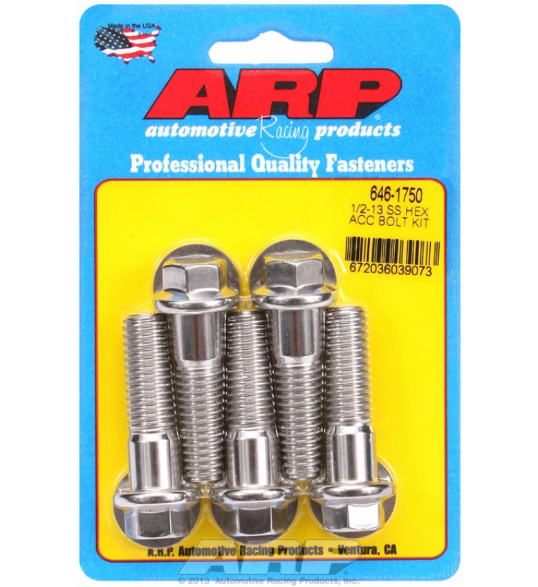 ARP Hardware - 1/2-13 X 1.750 hex SS bolts