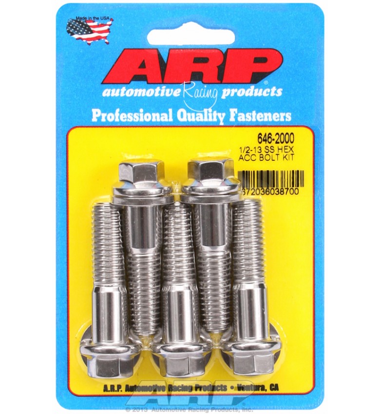 ARP Hardware - 1/2-13 X 2.000 hex SS bolts