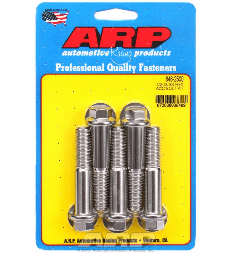 ARP Hardware - 1/2-13 X 2.500 hex SS bolts