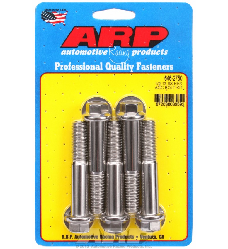 ARP Hardware - 1/2-13 x 2.750 hex SS bolts