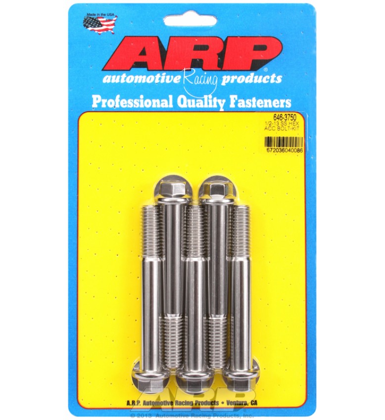 ARP Hardware - 1/2-13 x 3.750 hex SS bolts