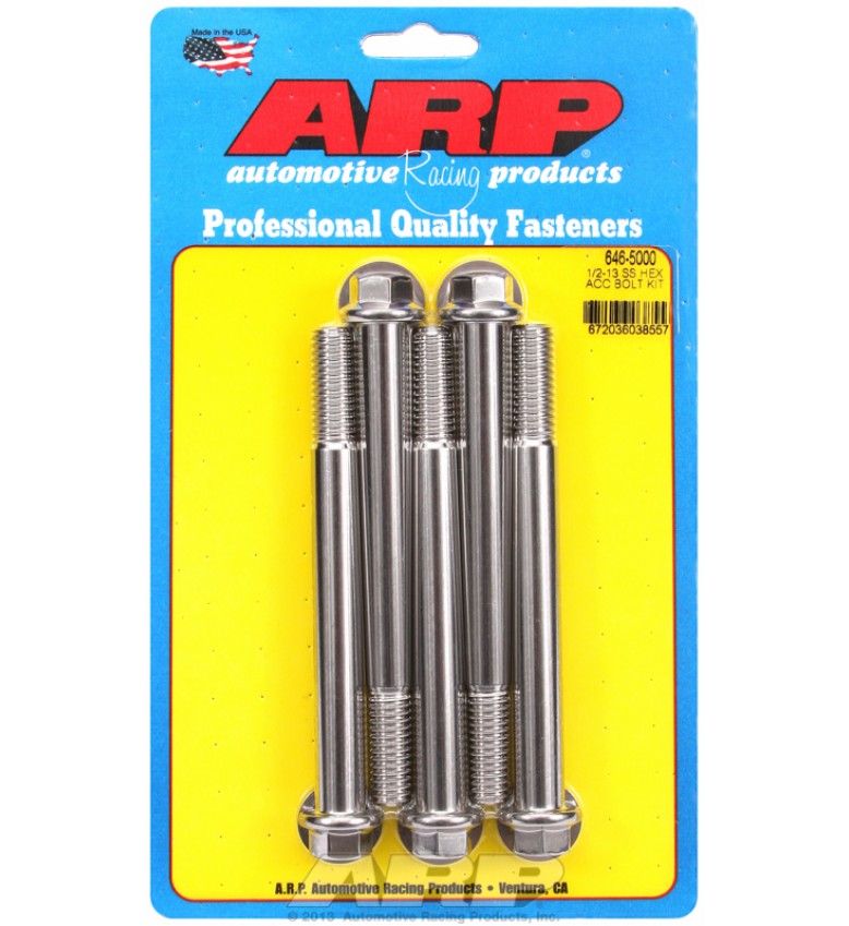 ARP Hardware - 1/2-13 x 5.000 hex SS bolts