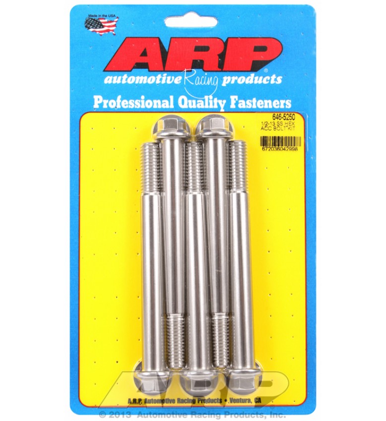 ARP Hardware - 1/2-13 x 5.250 hex SS bolts