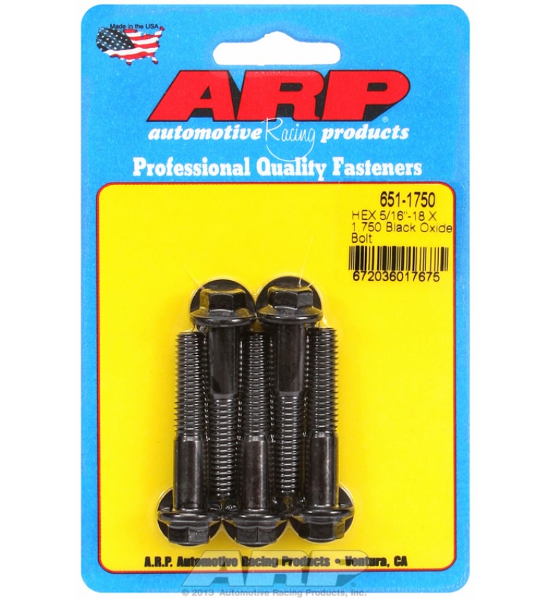 ARP Hardware - 5/16-18 X 1.750 hex black oxide bolts