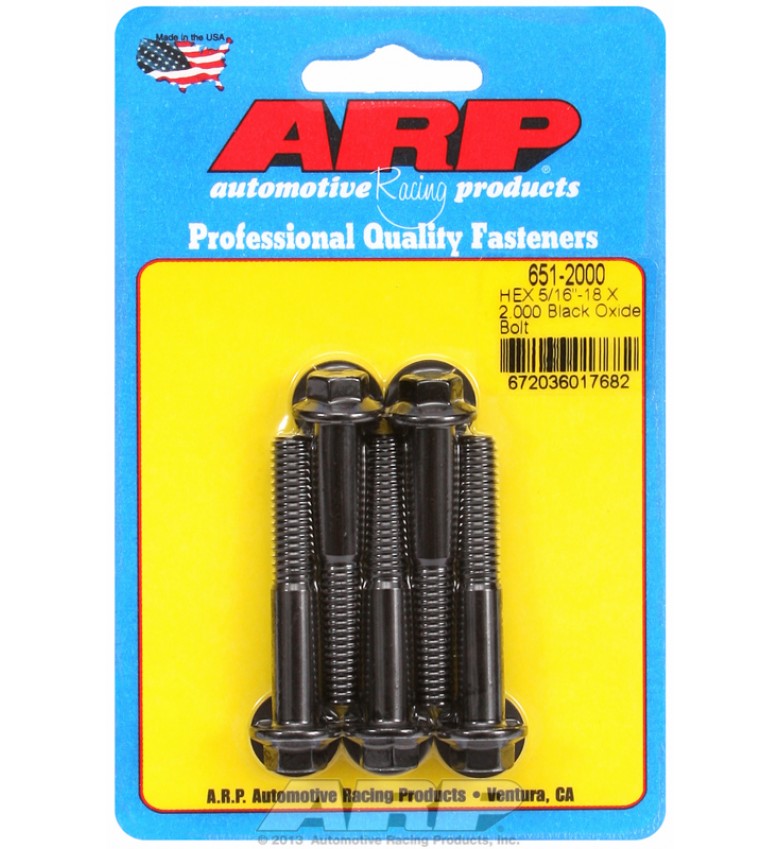 ARP Hardware - 5/16-18 X 2.000 hex black oxide bolts