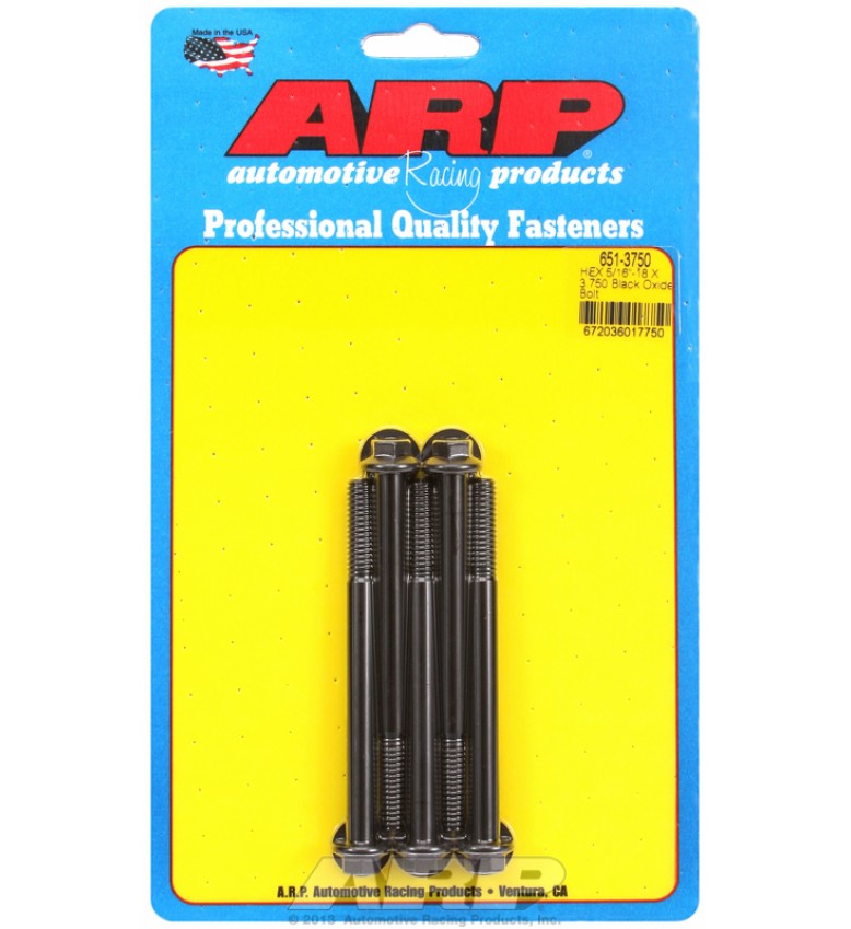 ARP Hardware - 5/16-18 X 3.750 hex black oxide bolts