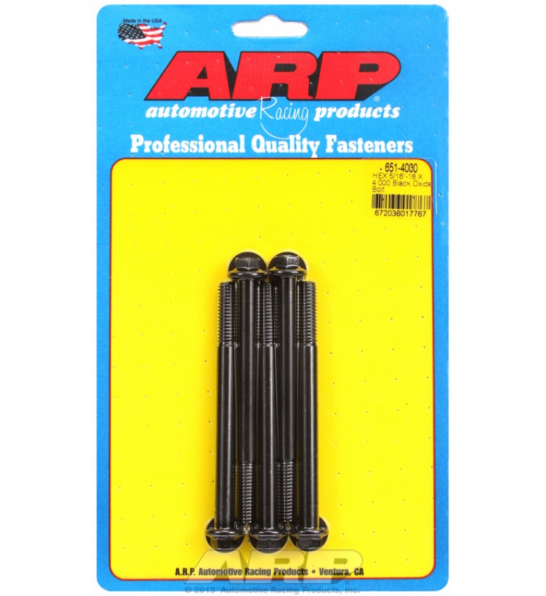 ARP Hardware - 5/16-18 X 4.000 hex black oxide bolts