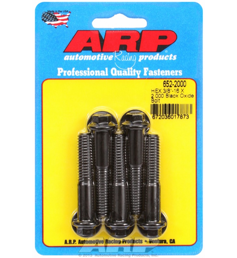 ARP Hardware - 3/8-16 X 2.000 hex black oxide bolts
