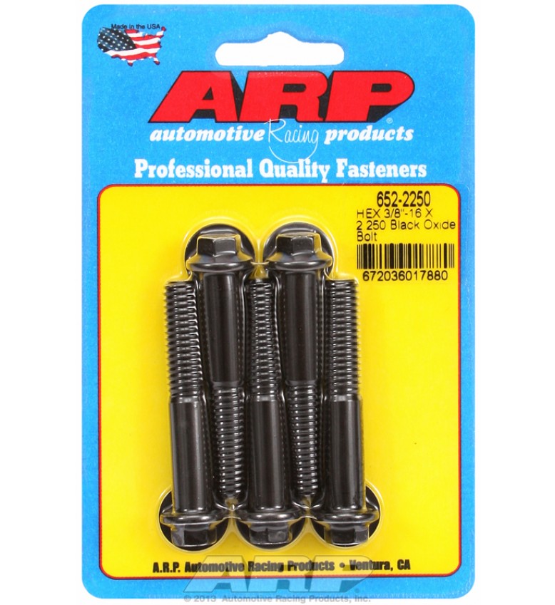 ARP Hardware - 3/8-16 X 2.250 hex black oxide bolts