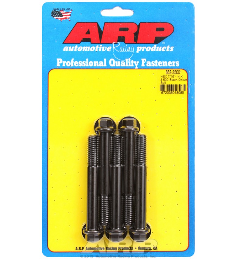 ARP Hardware - 7/16-14 X 3.500 hex black oxide bolts