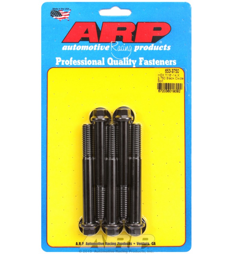 ARP Hardware - 7/16-14 X 3.750 hex black oxide bolts