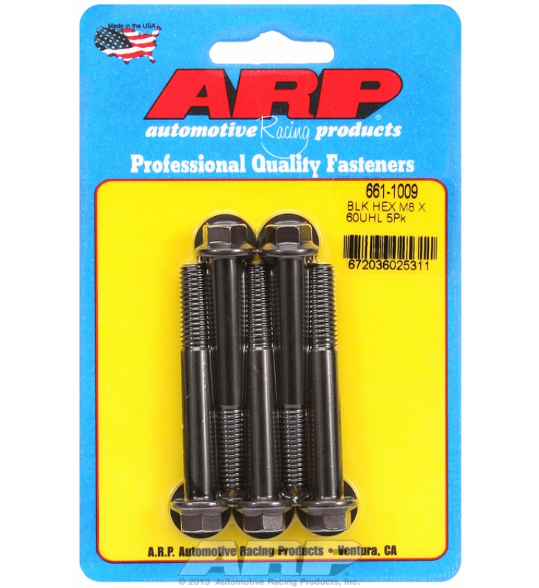 ARP Hardware - M8 x 1.25 x 60  hex black oxide bolts