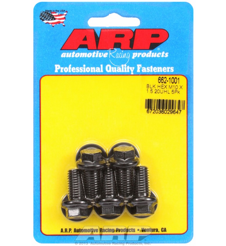 ARP Hardware - M10 x 1.50 x 20 hex black oxide bolts