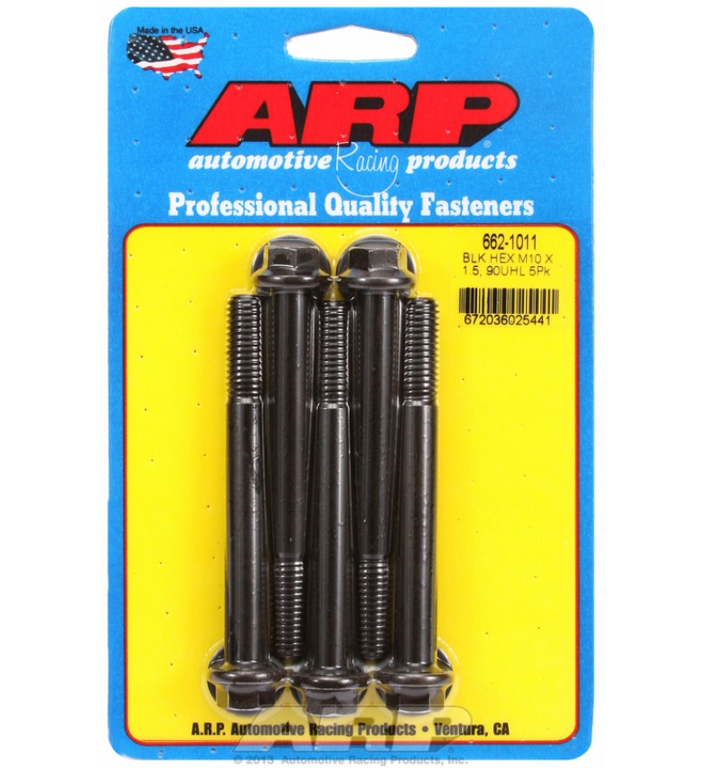ARP Hardware - M10 x 1.50 x 90  hex black oxide bolts